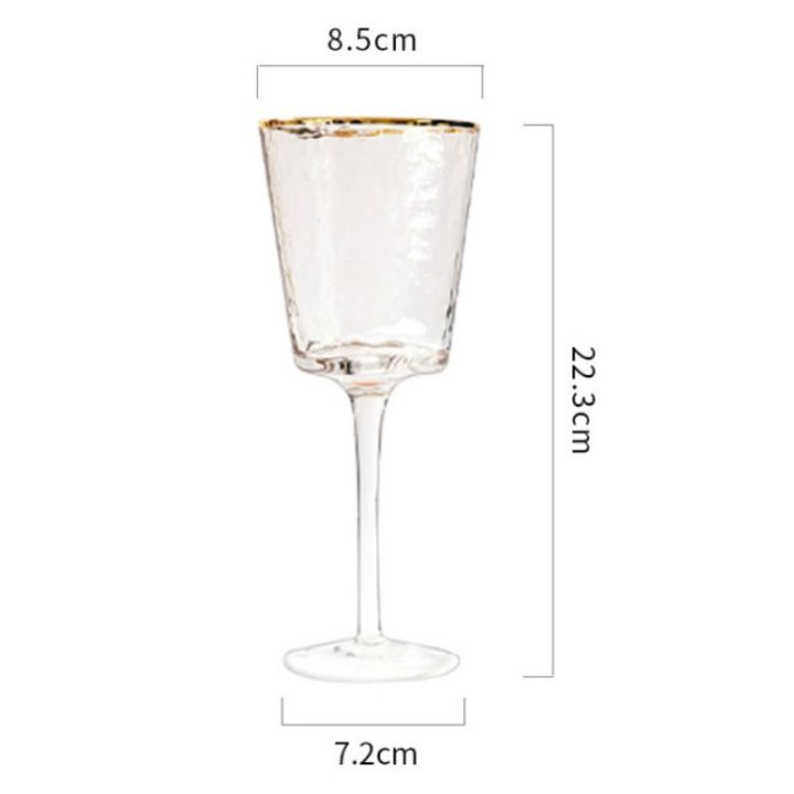 ถ้วยแชมเปญขนาด200-350มล-ถ้วยค้อนสร้างสรรค์สักแก้วไวน์คริสตัลสีแดงหรูหราถ้วยไวน์คุณภาพสูง