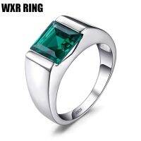 WXR RING แฟชั่นใหม่บุคลิกภาพพลอยฝังเพชรแหวนผู้ชาย