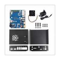 Waveshare CM4 Expansion Board for Raspberry Pi CM4 WIFI6 Dual Port Expansion Onboard M.2 E KEY Interface with Metal Case