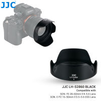 JJC Lens Hood with 40.5mm Adapter for FE 28-60mm f4-5.6 SEL2860 on a6400 A7III A7C A7SIII A7RIV, for E PZ 16-50mm f3.5-5.6