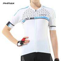 ZZOOI PHMAX Women Cycling Jerseys 100% Polyester Breathable Outdoor Sports Bike Jersey Short Sleeves Female Cycling Clothing Men