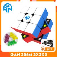 [Gan 356M Cube Series] Magnetic Magic Cube Professional 3x3 Gancube GAN 356m Speed Smart Robot Cube Puzzle Toy for Students Brain Teasers