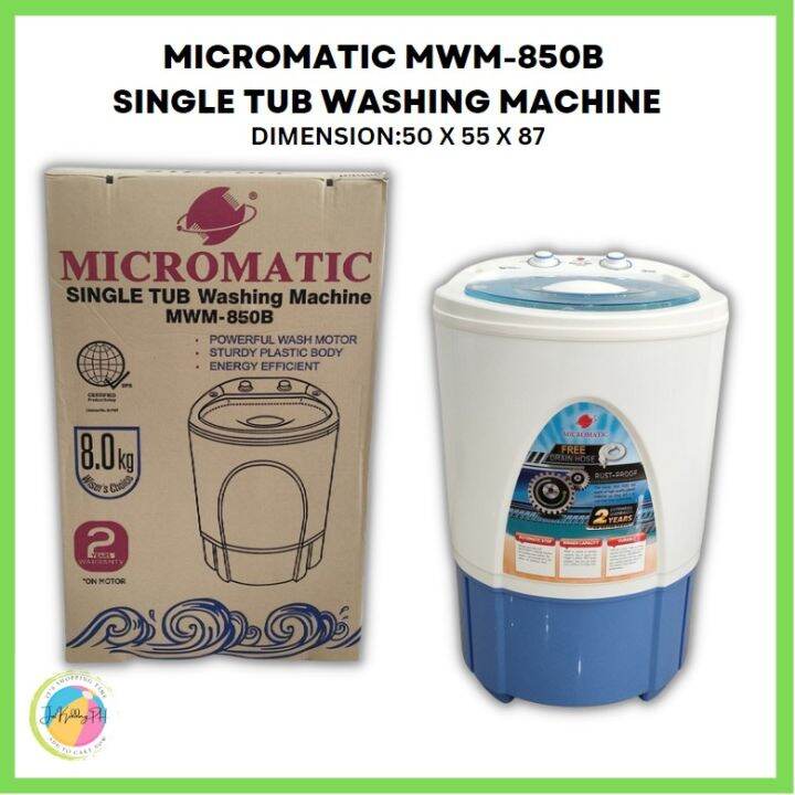 Micromatic Washing Machine 8.0 KG MWM850B/Micromatic Washing Machine