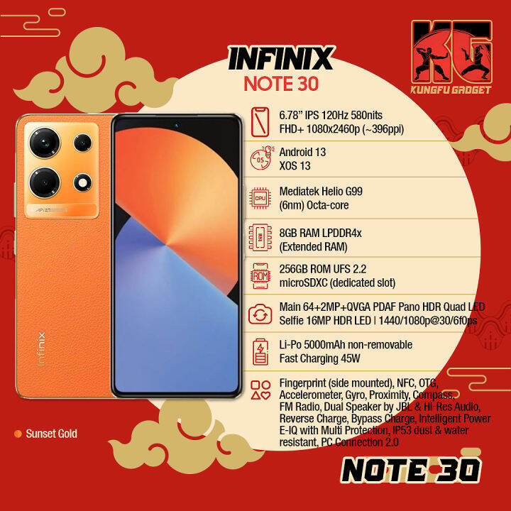 Infinix Note 30 8/256 Garansi Resmi Infinix Indonesia | Lazada Indonesia