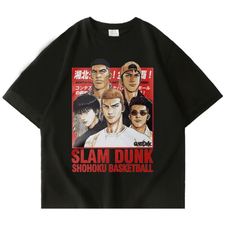 90S Vintage Anime Slam Dunk Hip-Hop T Shirt Harajuku Japanese Manga  Short-Sleev Tops Men Clothing Ropa Hombre Camisetas T-Shirt XS-4XL 5XL 6XL  | Lazada