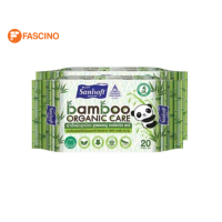 Sanisoft Bamboo Organic Care set ผ้าทำความสะอาด สูตรออแกนิค แคร์ (20 แผ่น x2 ห่อ )