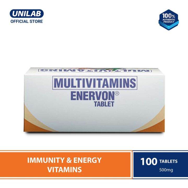 Unilab Enervon Multivitamins 100 Tablets Lazada PH