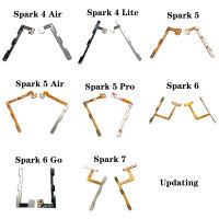 เปิดปิดปุ่มปรับระดับเสียง FLEX CABLE สำหรับ Infinix Tecno Spark 2 3 4 5 6 7 8 8C pro Lite Air Go KE5J KC8 KC8S KF6 KD6A KE7-xmdjvhsdkf