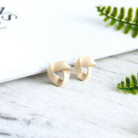 Vintage Matte Gold Color Clips on Earrings Without Piercing Metal Geometric Simple No Hole Ear Clips Elegant Female Za Jewelry