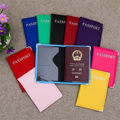 Travel Passport Cover Women Pu Leather Cute Pink Holder Passport Lovely Girl Passport Case Travel Covers for Passports Card Holders