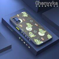 Chenyyyka เคสโทรศัพท์ปลอกสำหรับ Samsung กาแลคซี M31 A31การ์ตูนไดโนเสาร์น่ารักแฟชั่นบางฝ้าแข็งขอบสี่เหลี่ยมด้านข้างปลอกซิลิโคนคลุมทั้งหมดเคสกันกระแทกป้องกันเลนส์กล้อง