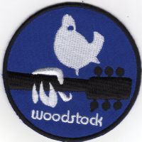 iron on patch Embroidery Woodstock Concert Band Music Cult 7cm เพลง วงดนตรี ตัวรีด เย็บติดผ้าประเทศไทย โลโก้ปัก มีกาวสำหรับรีด ตกแต่งเสื้อผ้า