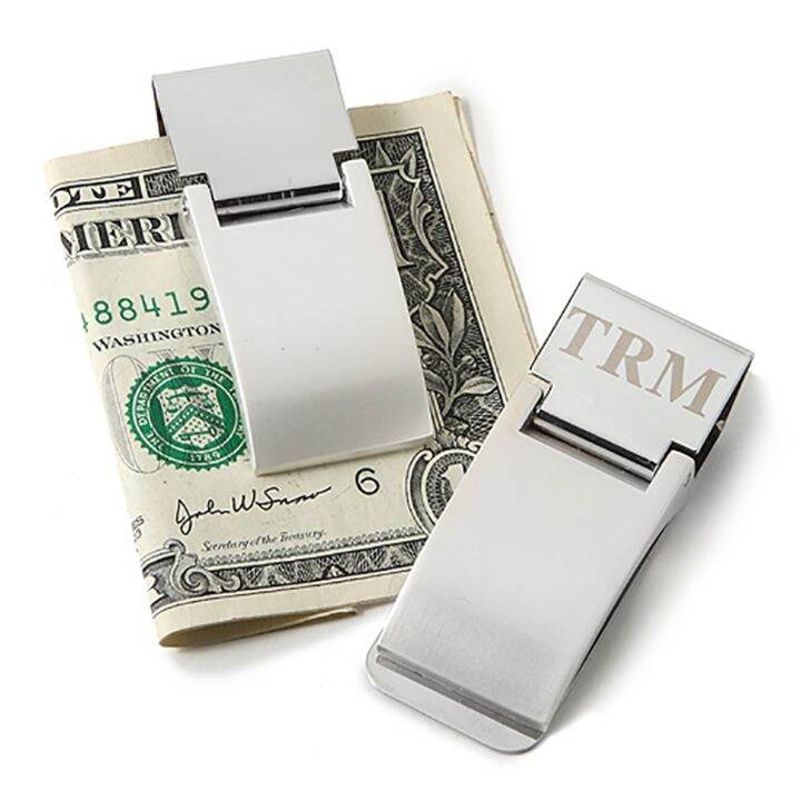 Personalized Money Clips for Men Custom Engravable Dollar Bill Clip