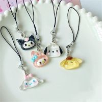 MSAXXZA Purin Cinnamoroll My Melody จี้คู่รัก Kuromi จี้ห้อยกระเป๋ากระเป๋าพวงกุญแจสายชาร์จมือถือเชือกจี้ห้อยโทรศัพท์โทรศัพท์มือถือ