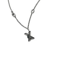 Dallar/The New Alphabet Necklace (Black gold)