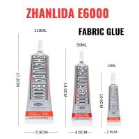 Zhanlida E6000 15/50/110ML กาวผ้า DIY เครื่องประดับเพชรกาวอเนกประสงค์สำหรับรองเท้าที่มีความแม่นยำ Applicator TIP-bcco889