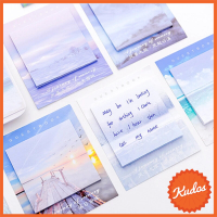 KUDOSTH (1 ชิ้น) post-it/stickynote กระดาษโน๊ต กระดาษจดบันทึก โพสอิท ลายธรรมชาติ ทิวทัศน์