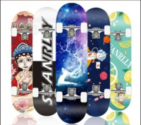 Skateboards สเก็ตบอร์ด 80cm ผู้เริ่มต้นเล่น-มืออาชีพ (สินค้าพร้อมเล่น) แฟชั่นสเก็ตบอร์ด พร้อมจัดส่ง LT0195