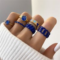 【CC】 WUKALO New Colorful Drop Rings Fashion Jewelry