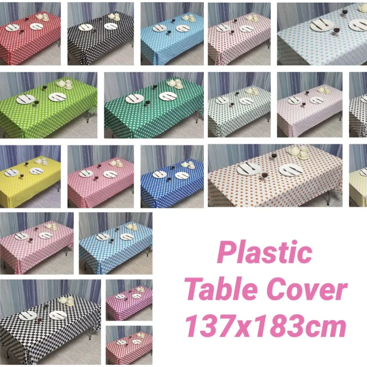 Plastic Table Cover Party Supplies Table Cover Lazada PH