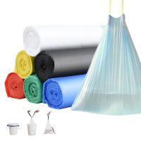 Garbage Bags Disposable Trash Bags With Drawstring Handle Household Trash Pouch Kitchen Storage Plastic Rubbish Bag For Bathroom