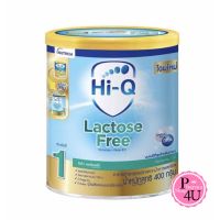 Hi-Q ไฮคิว Lactose Free แลคโตสฟรี อาหารทารกสูตรปราศจากน้ำตาลแลคโตส อายุตั้งแต่แรกเกิดถึง 1 ปี ขนาด 400 กรัม 1 กระป๋อง