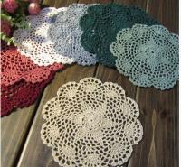 20cm Lace cotton table mat cloth kitchen crochet Placemat place mat Doily dining tea Cup mug coffee Coaster plate Pad R0.863