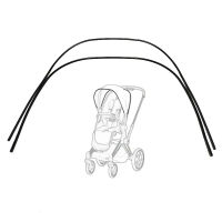 รถเข็นเด็ก Canopy Support Rod ใช้งานร่วมกับ Priam 34 Mios 23 Pram Sunshade หลังคาวงเล็บกันสาดโครงกระดูก Bebe อุปกรณ์เสริม