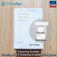 Invisalign® Cleaning System อุปกรณ์ทำความสะอาด + ผงทำความสะอาด สำหรับเครื่องมือจัดฟันใสและรีเทนเนอร์ Cleaning Crystals for Clear Aligners and Retainers