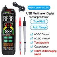 ZZOOI 9999 Counts Smart Multimeter USB Charging Multimetro NCV AC DC Voltage Tester Temperature capacitance Ohm True RMS Multimetre