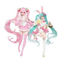 ตุ๊กตาตัวการ์ตูนอะนิเมะ Hatsune Miku Pvc ขนาด23ซม. ตุ๊กตาโมเดลกระต่ายเก็บเครื่องประดับของขวัญของเล่นคริสต์มาส