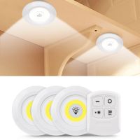 LED Light COB Under Cabinet Light Night Light Wireless Remote Control Dimmable Wardrobe Lamp 3W Super Bright Closet Lighting