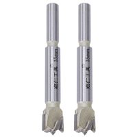 2Pcs 15mm Forstner Tip Woodworking Tool Hole Saw Cutter Hinge Boring Bit Round Handle Carbide Tool