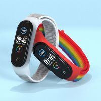 Bracelet for mi band 6 Strap Nylon Sport loop watch pulsera correa Bracelet Miband 5 Wristband for xiaomi Mi band 4 3 5 strap