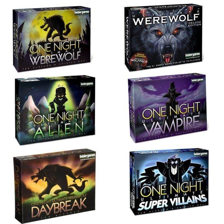 One Night Ultimate Werewolf alien board game English one night ultimate