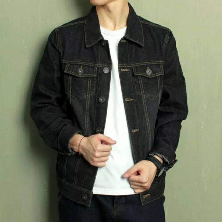 Men's Denim Jacket Slim Fit Lazada PH