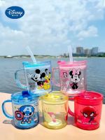 Cup For Kids Toddler Tritan แก้วพลาสติกพร้อมฟาง300Ml BPA-Free Marvel , , Princess, Mickey, Sofia, Ariel Pattern823