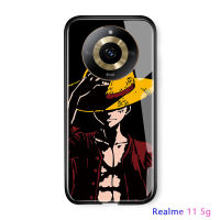 เคสโทรศัพท์มือถือสำหรับ Realme 11 Pro 5G Realme 11 Pro + 5G Realme 11 5G Realme Narzo 60 5G OPPO Reno10 Pro + 5G Xiaomi Redmi 12หรูหราขอบนิ่มลายอะนิเมะ CaseGlossy เคสกระจกนิรภัยกันกระแทกฝาหลัง