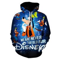 Sudadera con capucha 3D de Disney A Goofy Movie para hombre y mujer, ropa de calle informal, sudadera de manga larga, Tops de otoño para niño y niña