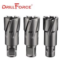 Drillforce 12-65mmx35mm TCT Annular Cutter Hole Saw ทังสเตนคาร์ไบด์ปลายแกนโลหะผสมแข็งเจาะบิตสําหรับสว่านแม่เหล็ก