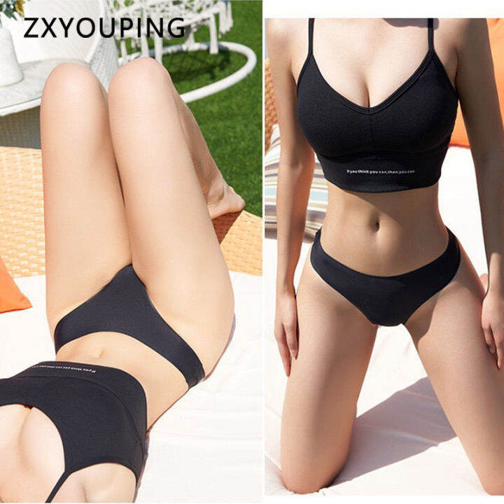 3pcs Woman Sports G String Pantys Underwear Sexy Seamless Female T Back Solid Soft Underpants 2182