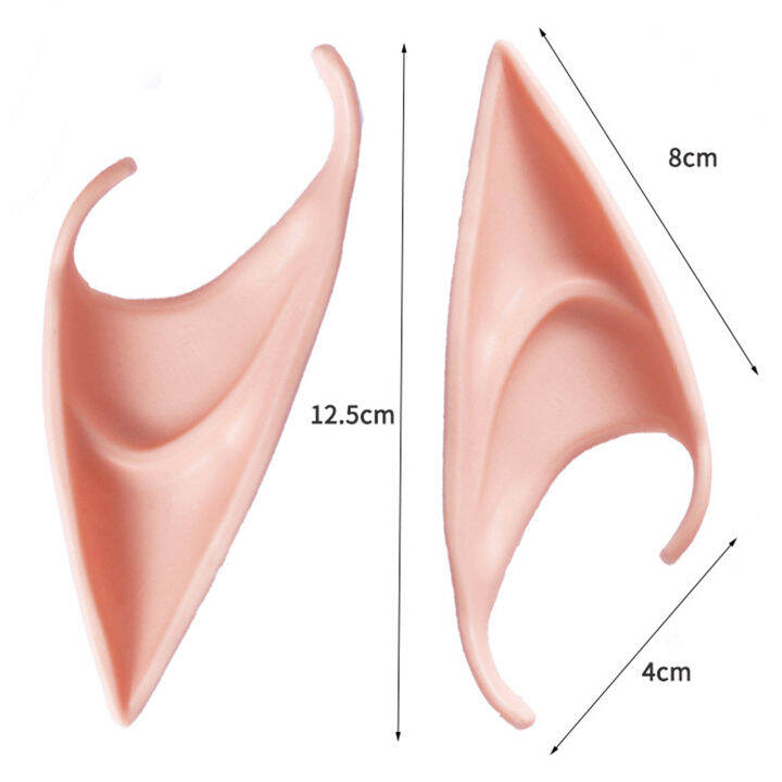 microgood-10คู่น้ำยางนิ่มหูเอลฟ์หูเอลฟ์ใช้งานง่ายที่น่ารักสำหรับงานเลี้ยงคอสเพลย์ฮาโลวีนคริสต์มาส