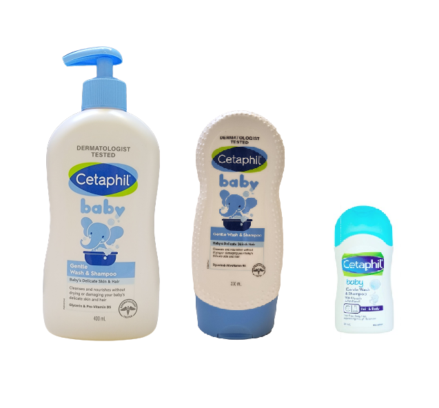 Cetaphil Baby Gentle Wash & Shampoo Glycerin/Panthenol 400ml + 230ml