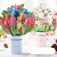 Up Flower Bouquet Greeting Card Flower Card Flora 3d Greeting Card For Birthday Mother 39;s Day Graduation Wedding Anniversar W9y7