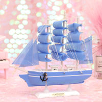 Sailing Boat Wooden Boat Model Living Room Home Cabinet Tv Cabinet European Style Desk Decorations Wedding Gift