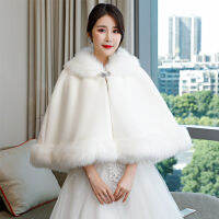 Ivory Faux Fur Wedding Wraps Warm Bridal Bolero Mariage In Stock Hot Bride Jackets Shaw Wedding Accessories