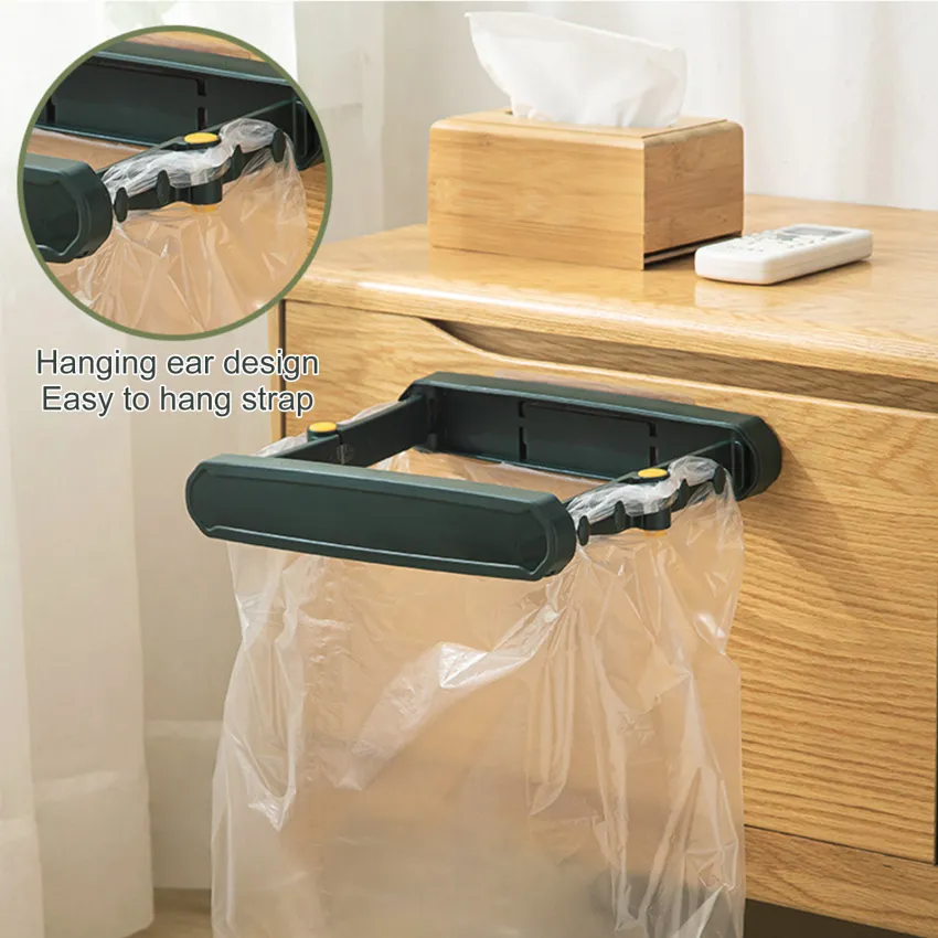 Trash Garbage Plastic Bag Storage Rack Holder Hanging Stand Simple