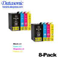 8X Epson ที่รองรับ27 27XL ตลับหมึกสำหรับ Epson Workforce WF-7710 WF-7720 WF-7210 WF-7610 WF-3620 WF-3640 WF-7620 WF-7110