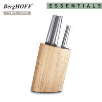 BergHOFF ชุดมีดสแตนเลสสตีล 6 ชิ้นพร้อมบล็อกมีด รุ่น Essential-Cavas มีความคม สีเงิน1306210