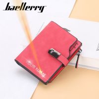 【CC】 Wallets Short Name Engraving Magnetic Buckle Top Card Holder Female Purse Wallet